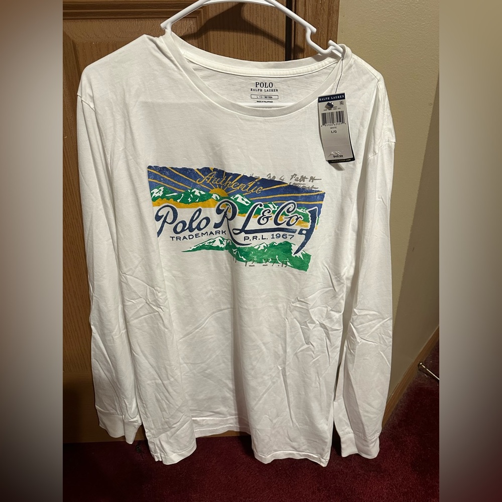 NWT Men’s polo Ralph Lauren long sleeve shirt